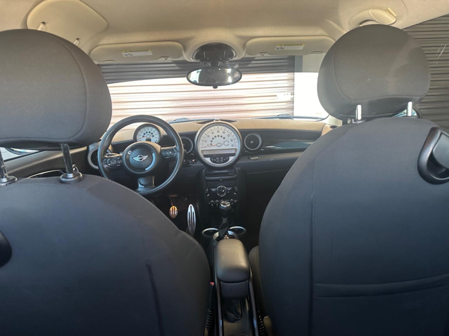 2012 Black /Black Mini Cooper Cloth (WMWSV3C52CT) with an 4Cylinder engine, Manual transmission, located at 30 S. Berkeley Avenue, Pasadena, CA, 91107, (626) 248-7567, 34.145447, -118.109398 - Tank : 13.20 Anti-Brake System : 4-Wheel ABS Steering Type : Rack and Pinion Front Brake Type : Disc Rear Brake Type : Disc Turning Diameter : 35.10 Front Suspension : Ind Rear Suspension : Ind Front Spring Type : Coil Rear Spring Type : Coil Tires : 195/55R16 Front Headroom : 38.80 Re - Photo#16